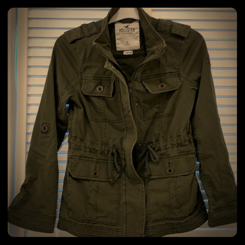 BNWOT Olive Green Hollister Army Jacket